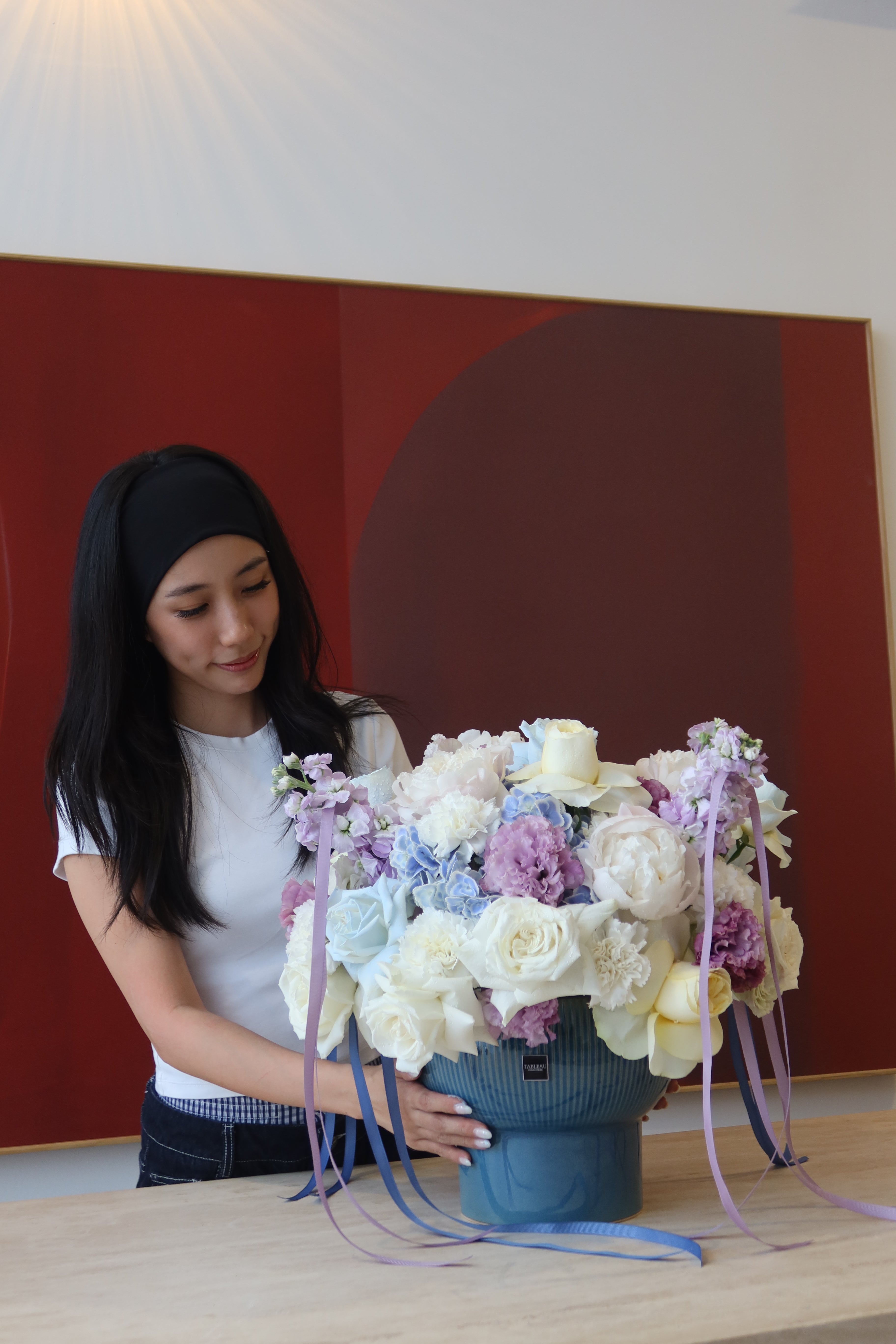 Lavender Garden Vase